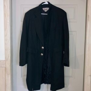 VINTAGE long black woman’s jacket